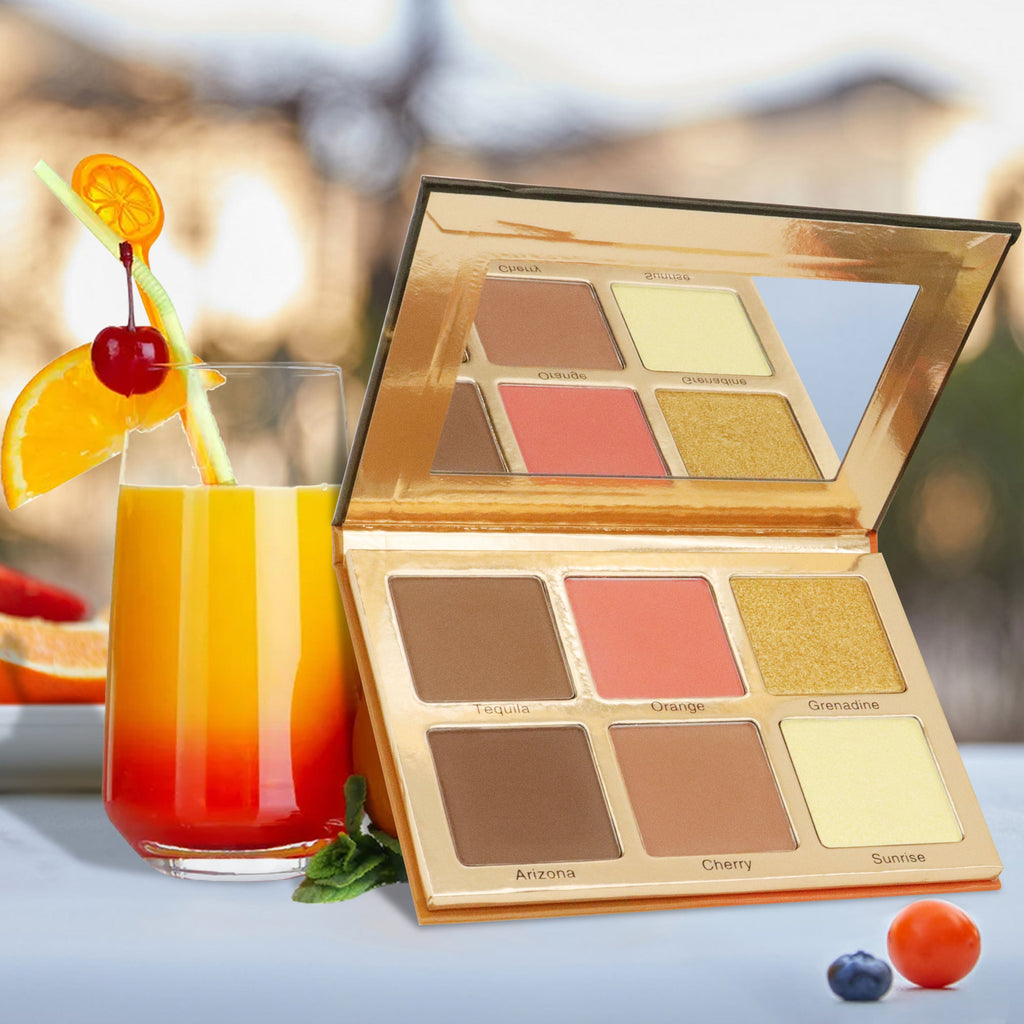 Tequila Contour, Blush & Highlight Palette - Cheers Cosmetics MX