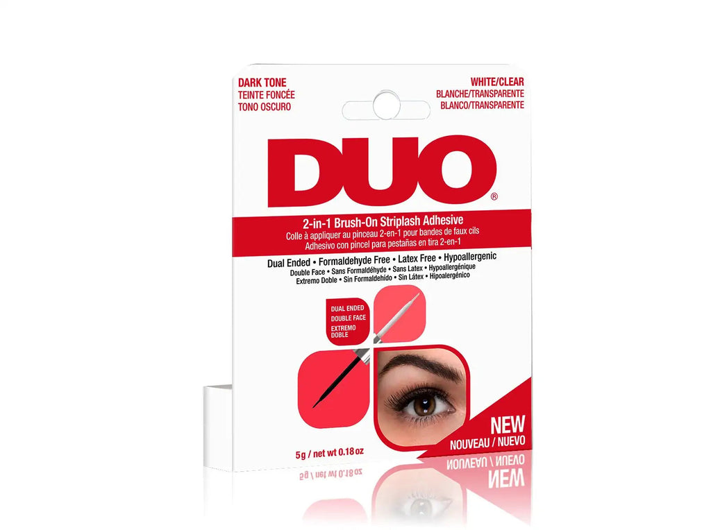 DUO 2-in-1 Brush-On Strip Lash Adhesivo Transparente/Negro - Cheers Cosmetics MX