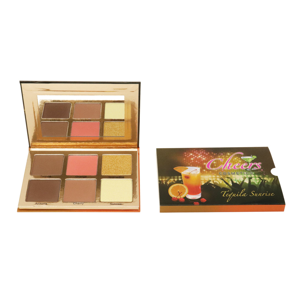 Tequila Contour, Blush & Highlight Palette - Cheers Cosmetics MX