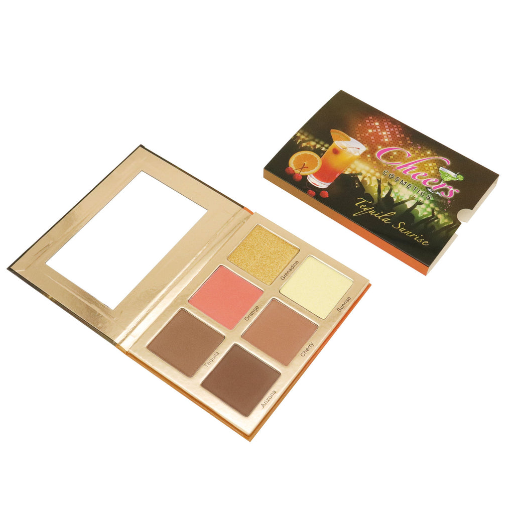 Tequila Contour, Blush & Highlight Palette - Cheers Cosmetics MX