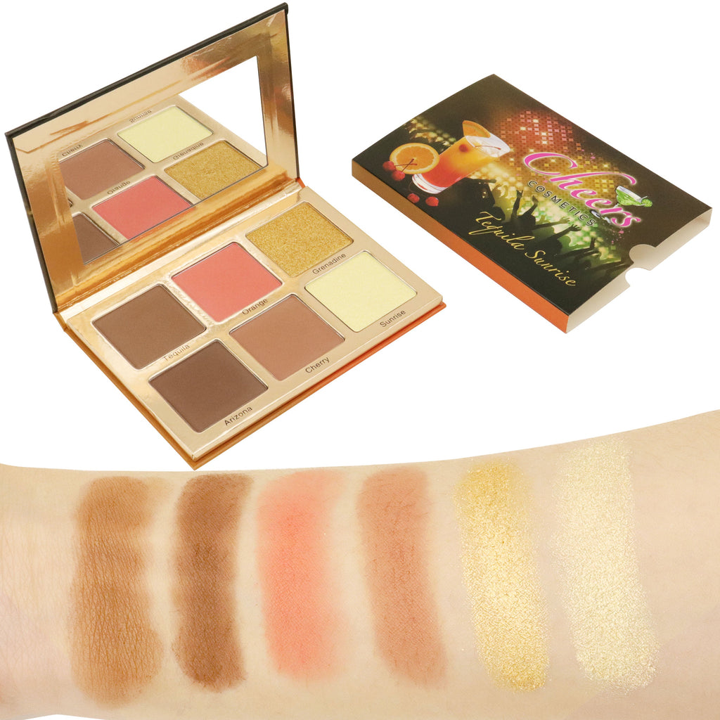 Tequila Contour, Blush & Highlight Palette - Cheers Cosmetics MX