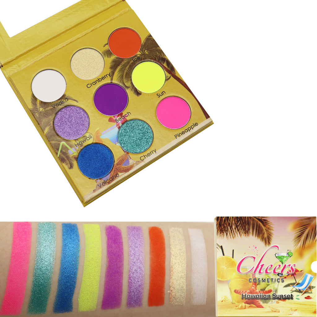 Hawaiian Sunset Eyeshadow Palette - Cheers Cosmetics MX
